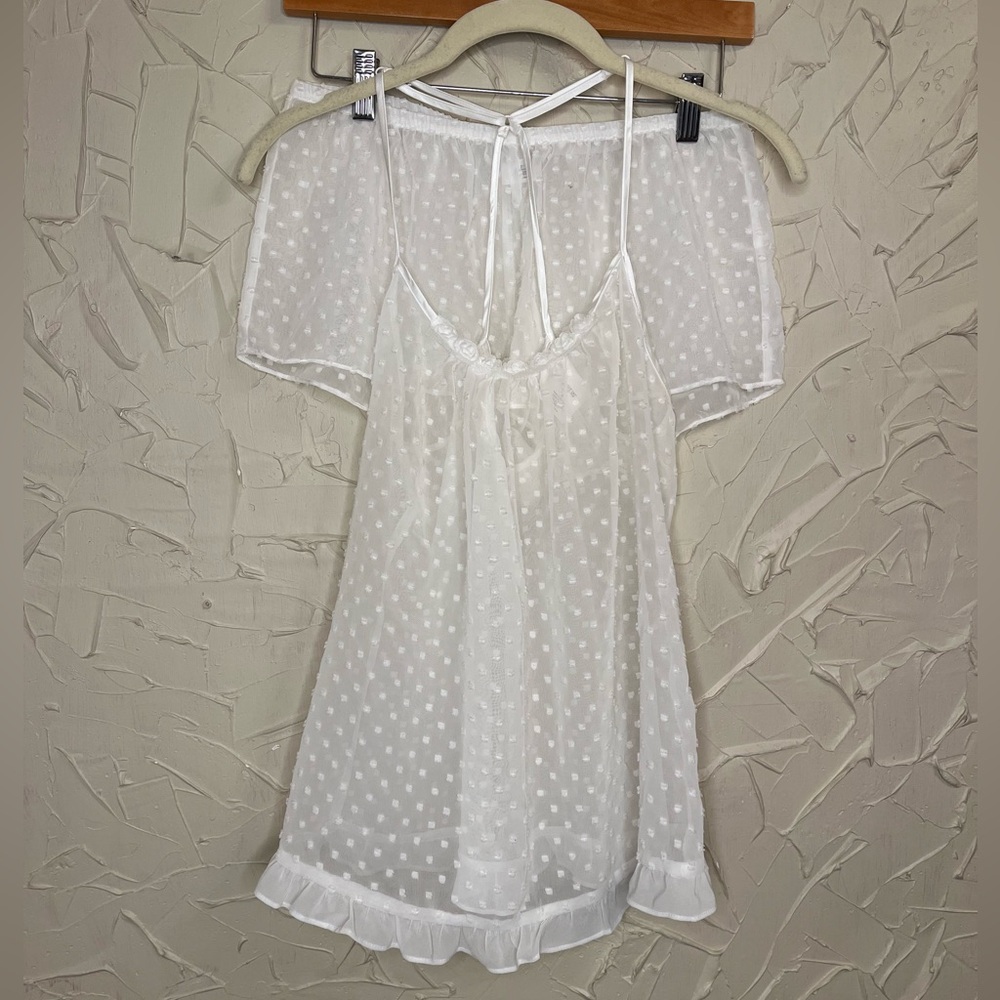 Apt. 9 Lingerie Set Swiss Dot Bridal Set Small